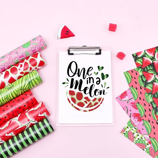 Tintnut Watermelon Permanent Vinyl 10 Pcs 12x10in Permanent Adhesive Vinyl |