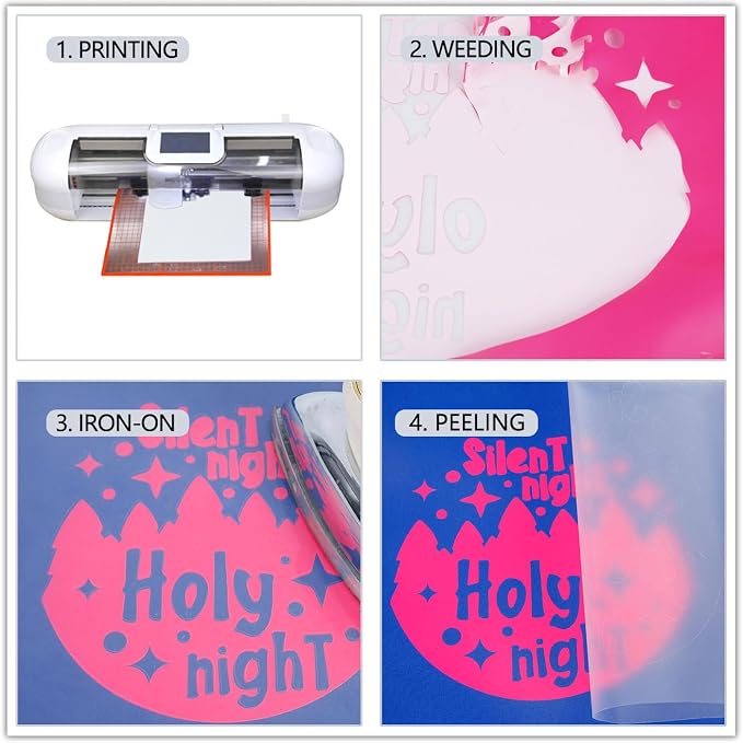 guangyintong Glow in The Dark Heat Transfer Vinyl HTV Rolls, PU Elastic HTV