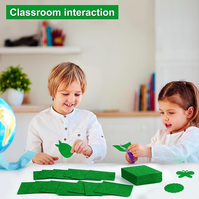 Morcheiong 50 Pcs Felt Fabric Soft Felt Fabric Sheet
