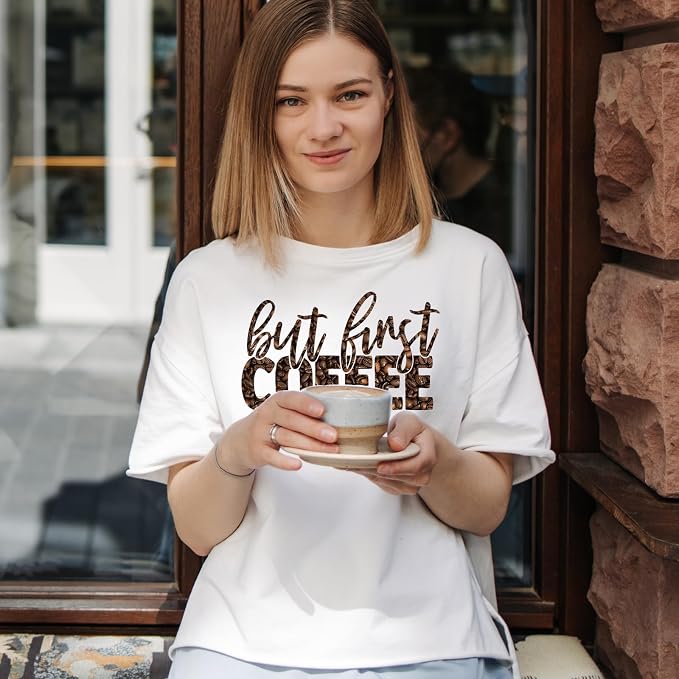 Tintnut Coffee Bean Heat Transfer Vinyl, stretch washable, works