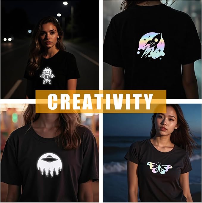 Rainow Reflective Heat Transfer Vinyl 12" x 8 ft HTV