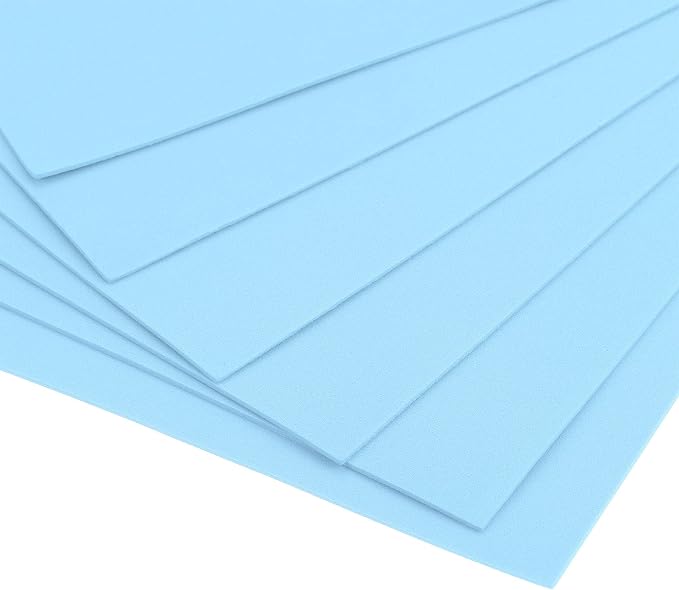 uxcell Light Blue EVA Foam Sheets 11 x 8 inch 1.7mm Thickness