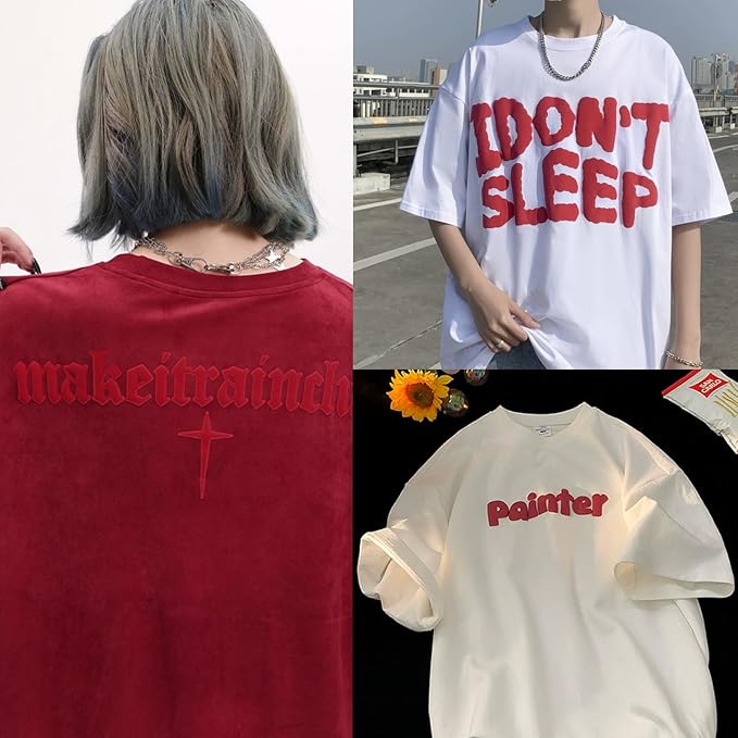 Guangyintong Red Puff Heat Transfer Vinyl HTV Rolls