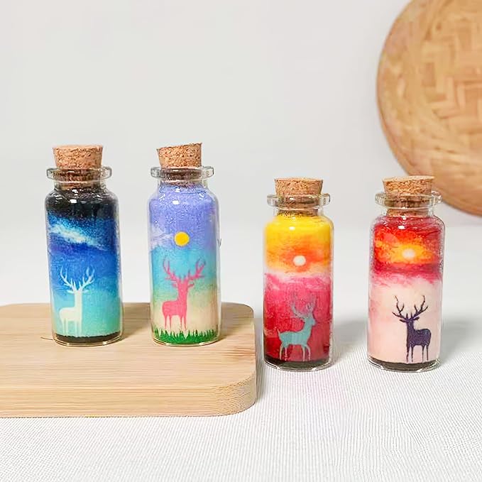 Kingrol 70 Pack 30ml Cork Stoppers Glass Bottles, Wishing Bottles
