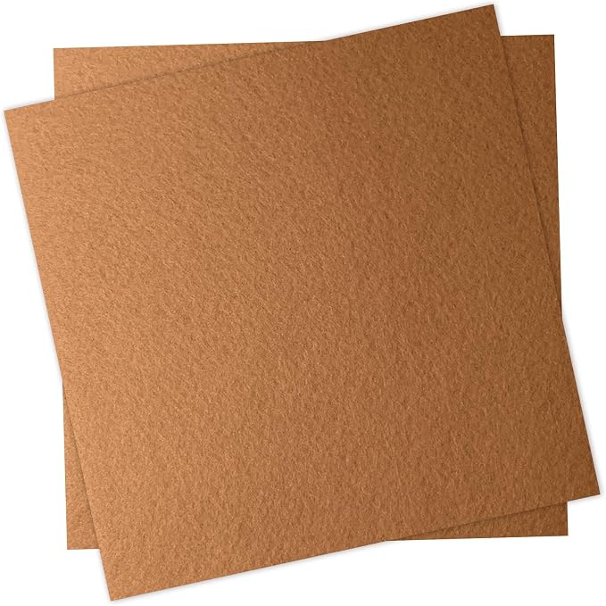 12" x 12" Felt Fabric Sheets for Crafts, 1mm Thick, Squares Felt Paper for