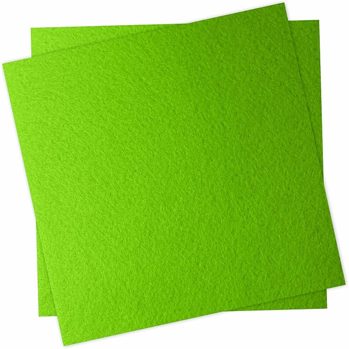 12" x 12" Felt Fabric Sheets for Crafts, 1mm Thick, Squares Felt Paper for