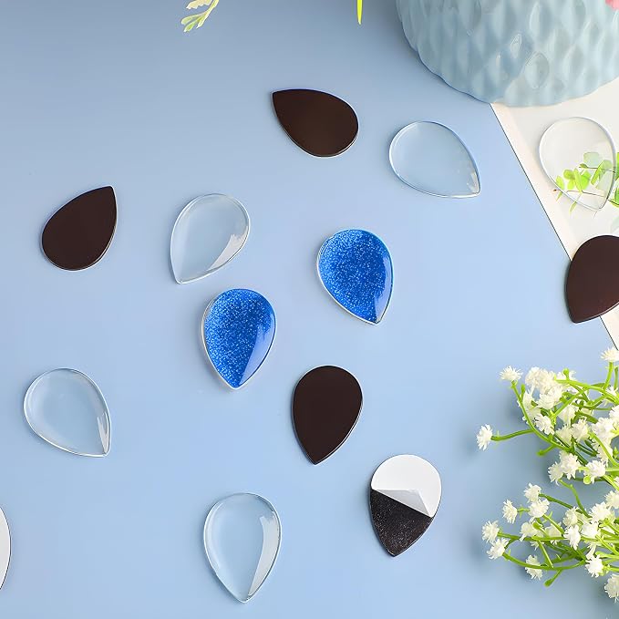 72 Pieces Round Craft Magnets Glass Ceramic Ferrite Magnet