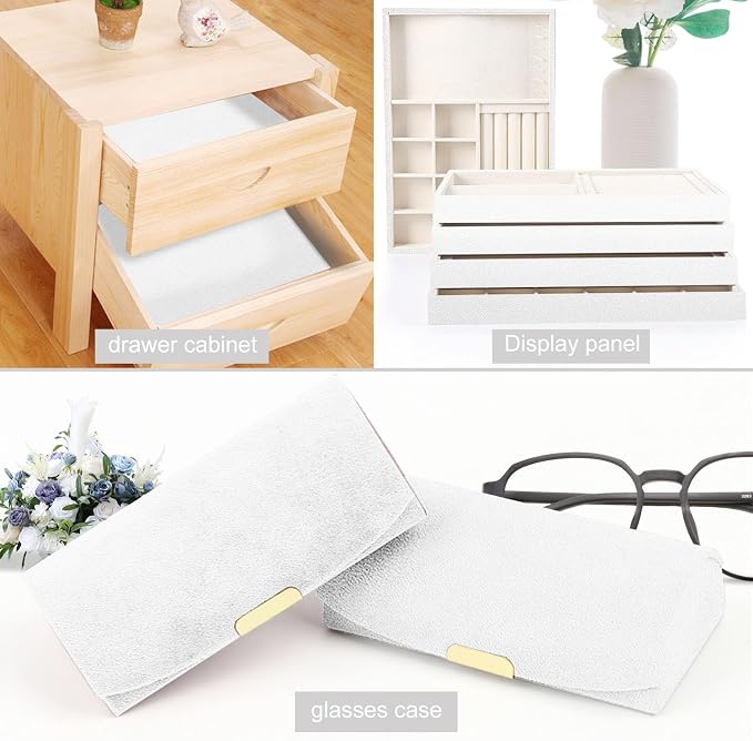 Removable Self Adhesive Felt Fabric DIY Velvet Fabric Flocked Velvet Drawer