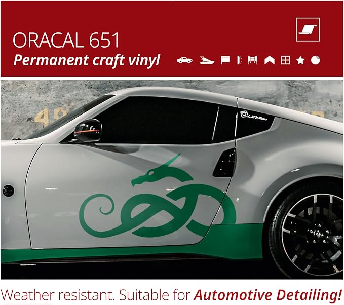 ORACAL 651 Matte Green Permanent Vinyl Tape Roll – Premium Adhesive Film