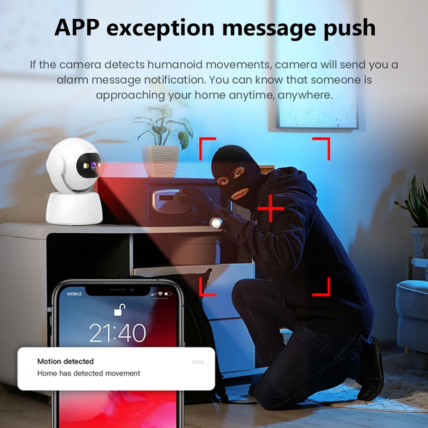 2K Security Camera Indoor, 5G/2.4G Wireless WiFi Indoor Camera for Home Security, Baby Monitor, Elderly/Pet cam, Motion Detection, 2-Way Audio, Cloud & SD Card Storage, Compatible with Alexa