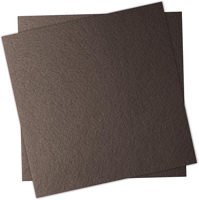 12" x 12" Felt Fabric Sheets for Crafts, 1mm Thick, Squares Felt Paper for