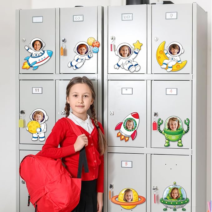 120pcs Outer Space Theme Cutouts Back to School Bulletin Board Decorations