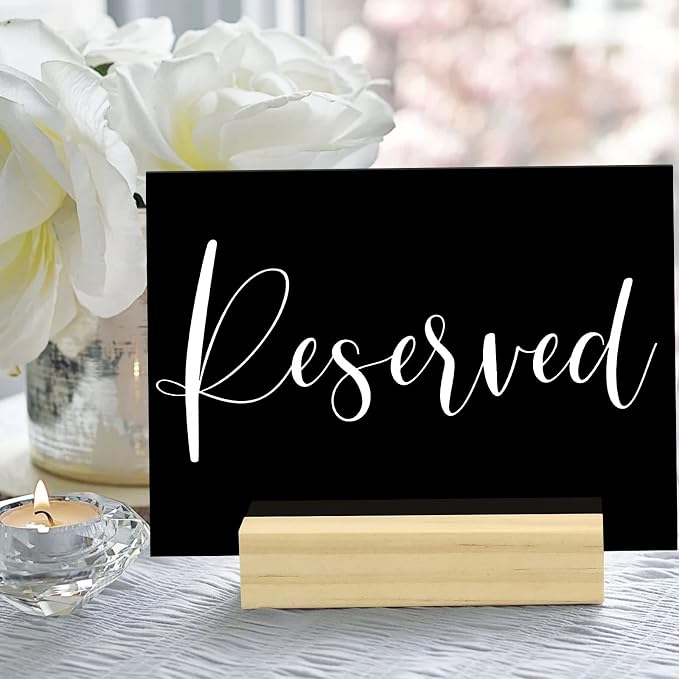 10 Pack Black Acrylic Sign Blanks