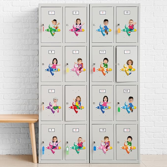 gisgfim 80Pcs Crayon Cutouts Back to School Decoration Bulletin Board Colorful