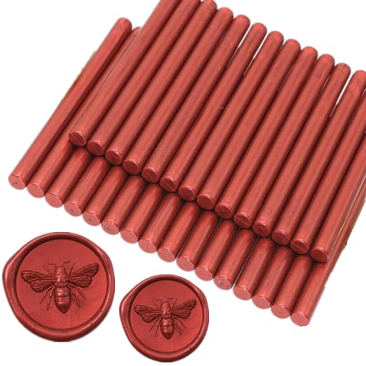 Wax Seal Sticks Burgundy, Mini Wax Seal Gun Sticks Suit