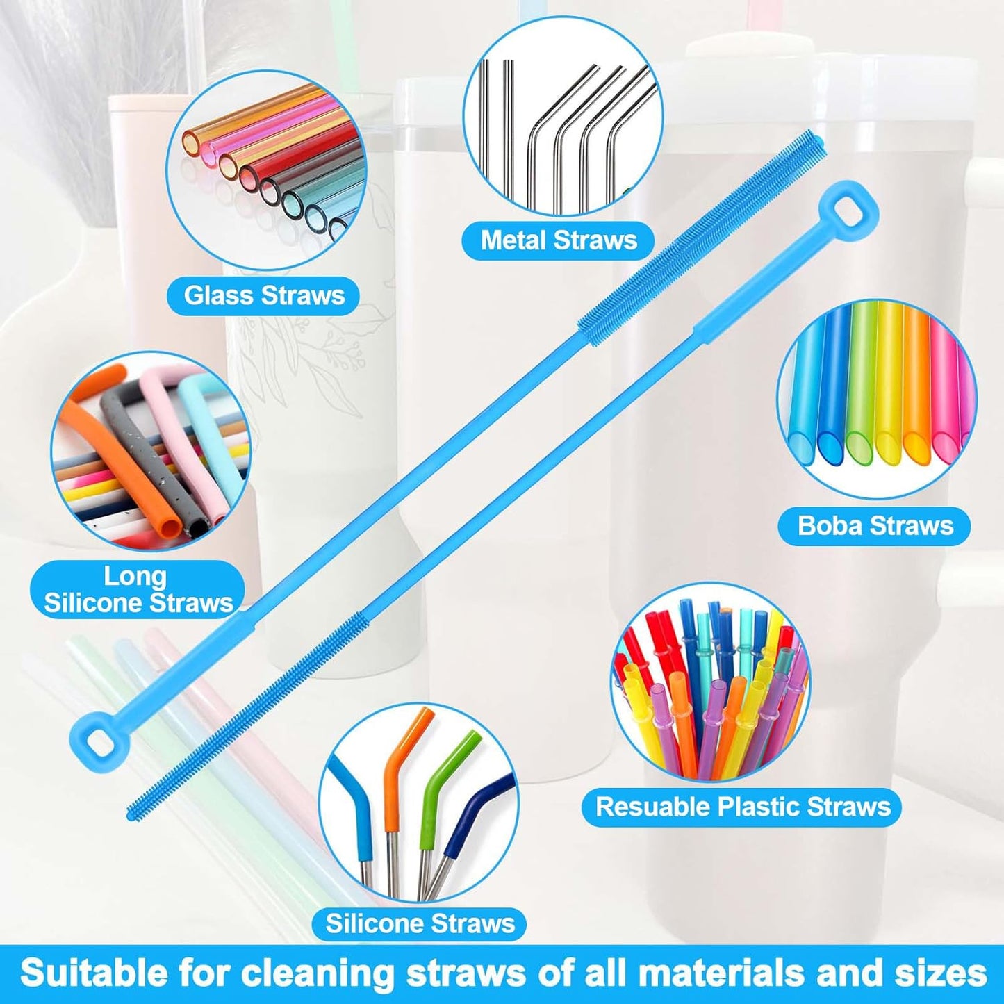 XANGNIER Water Bottle Cleaner Brush Set