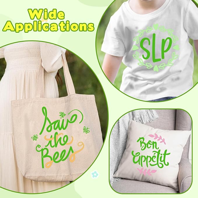Tintnut Classic Green Heat Transfer Vinyl, easy cut & weed, stretch washable