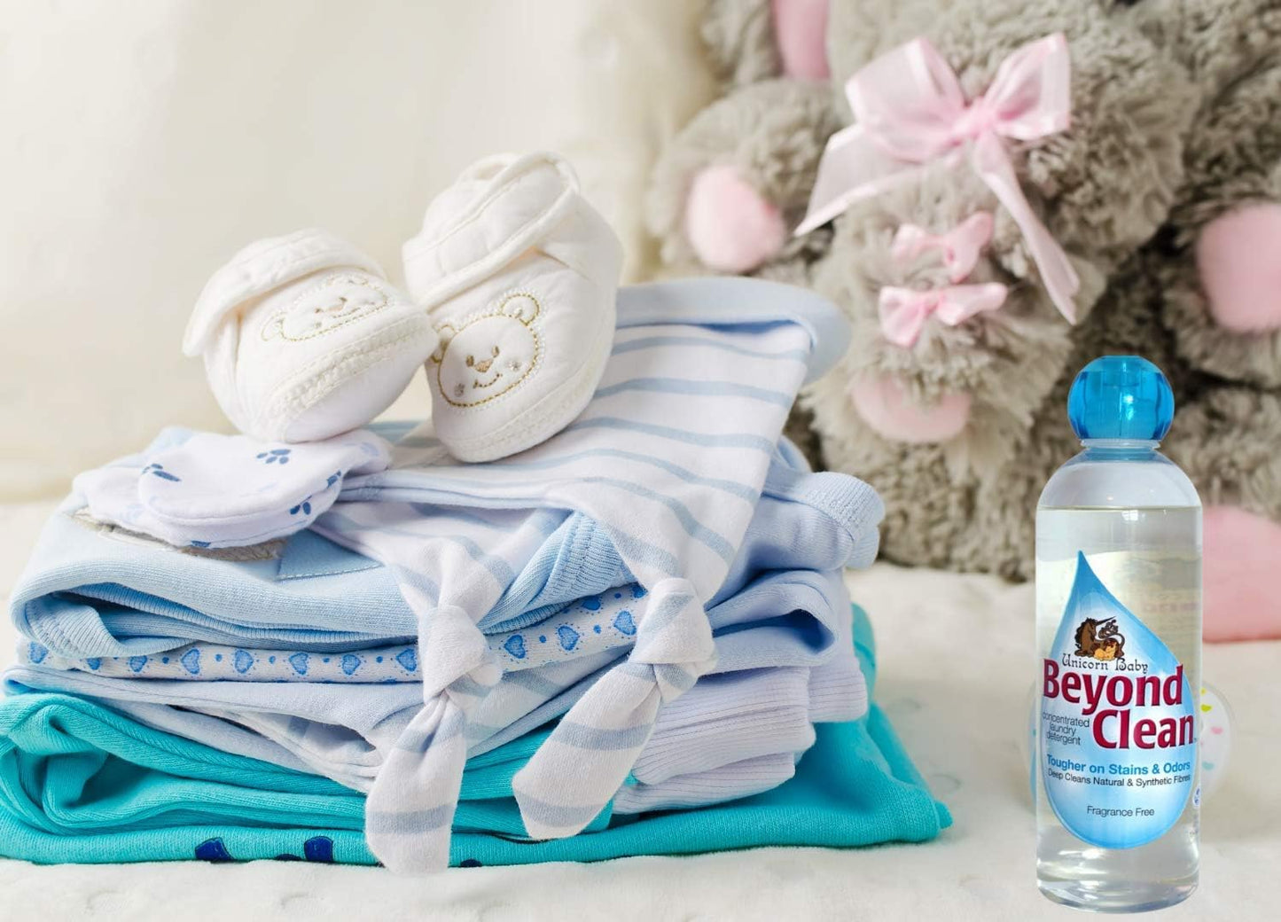 Unicorn Baby Beyond Clean 16OZ. Baby Safe Detergent. Deep Scour Cleaning on Woolies, Cloth Diapers, and Any Raw Type of Fiber. Fragrance Free.