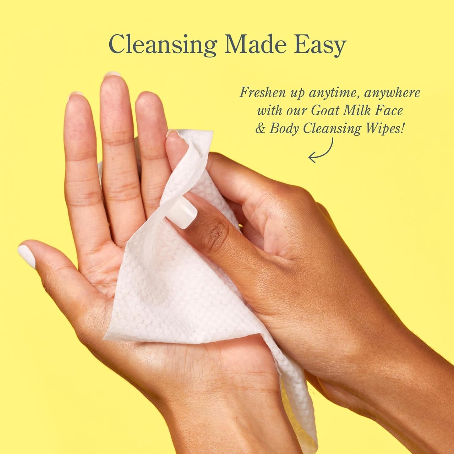 Beekman 1802 Face & Body Wipes, Vanilla Absolute - Scented - 30 Count - Cleanses Dirt & Makeup - With Goat Milk, Aloe & Vitamin E - Alcohol Free, Biodegradable - Good for Sensitive Skin - Cruelty Free