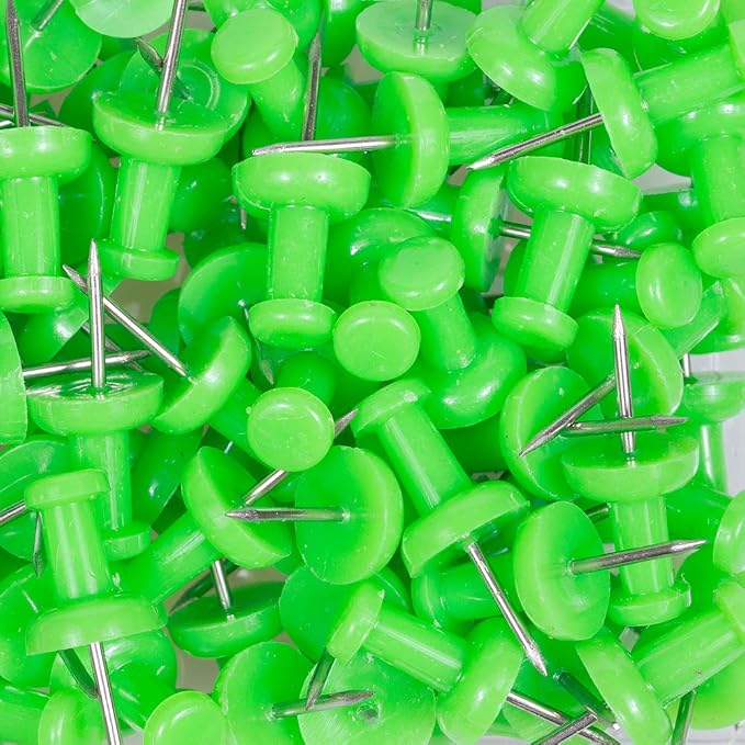 JAM PAPER Colorful Push Pins