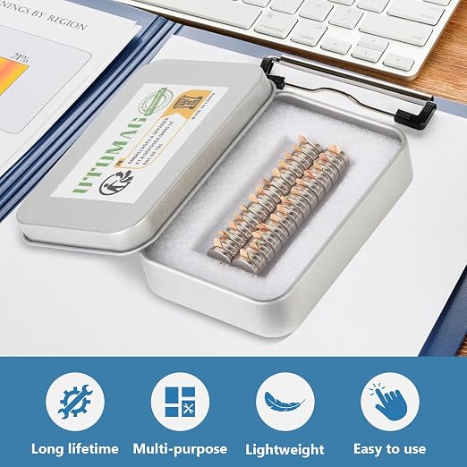 UTOMAG 52 Pcs Mini Round Neodymium Magnets