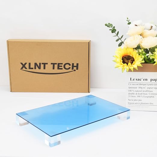 6 PCS Blue Transparent Cast Acrylic Sheets 8" x 12" x 0.118", Plexiglass
