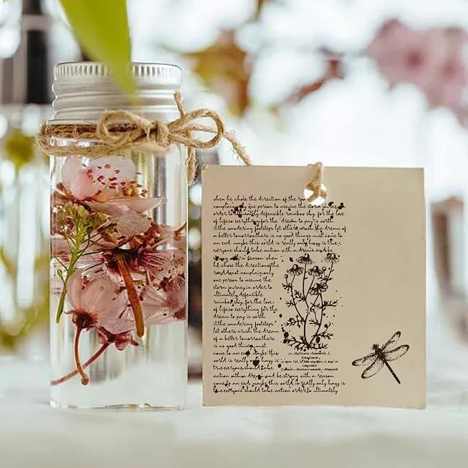 GLOBLELAND Vintage Handwriting Clear Stamps