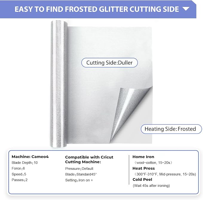 HTVRONT Glitter HTV