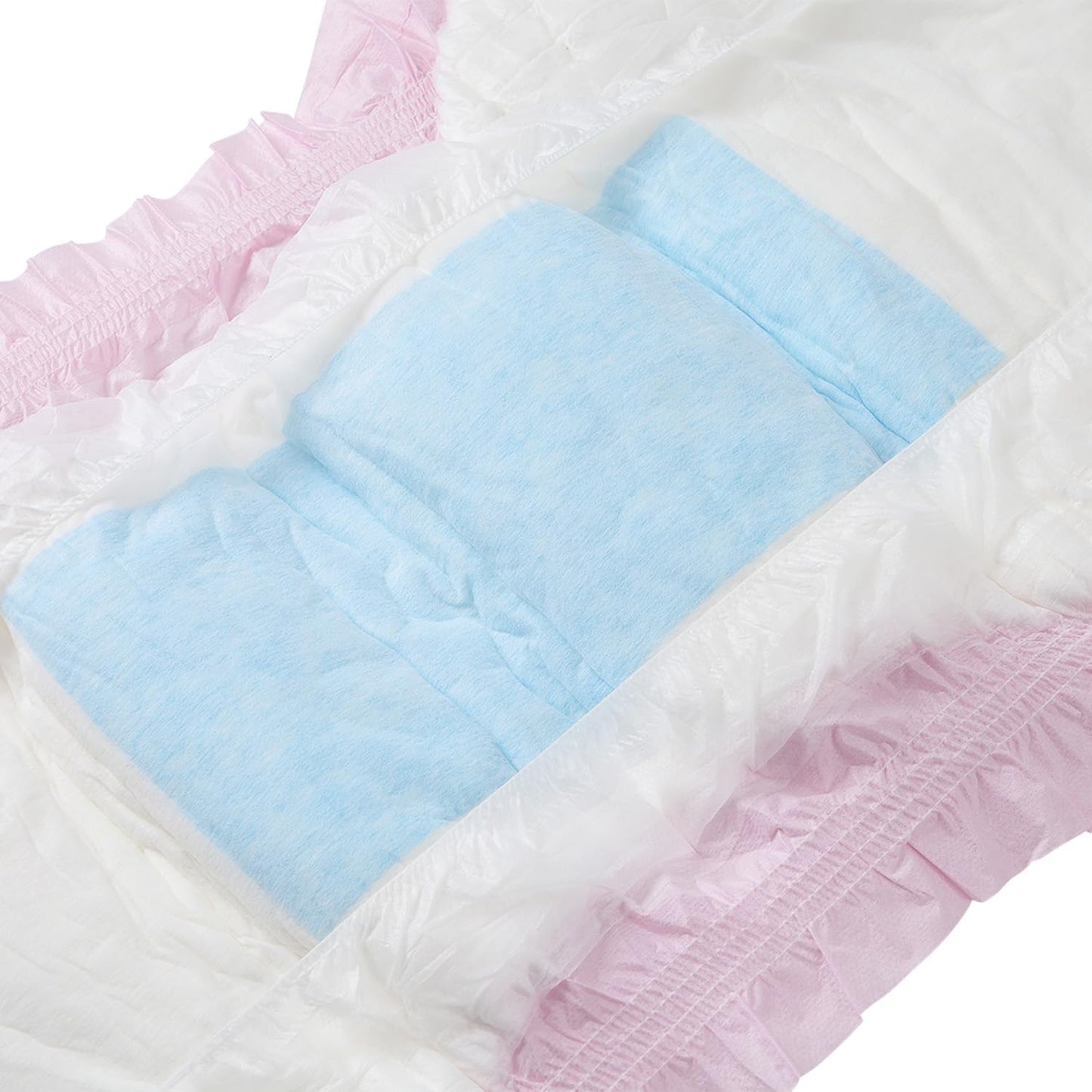CutiePlusU Disposable Adult Diaper Heavy Absorption Dry Surface Adult Diapers All Night- Pink 10 Pieces