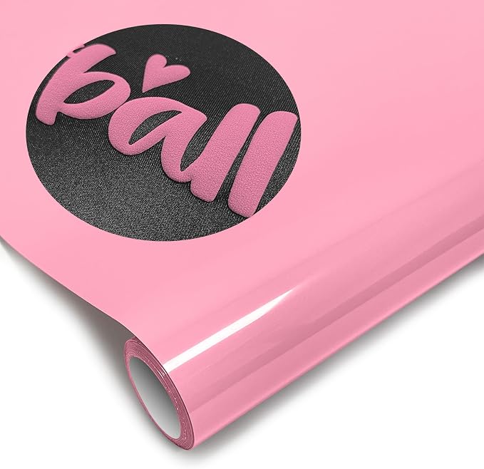 Puff Heat Transfer Vinyl, 12in X 5ft Iron on