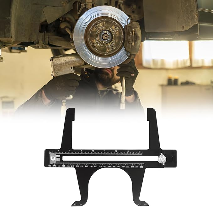 QWORK Brake Measuring Tool 6.5-14.25 Inch
