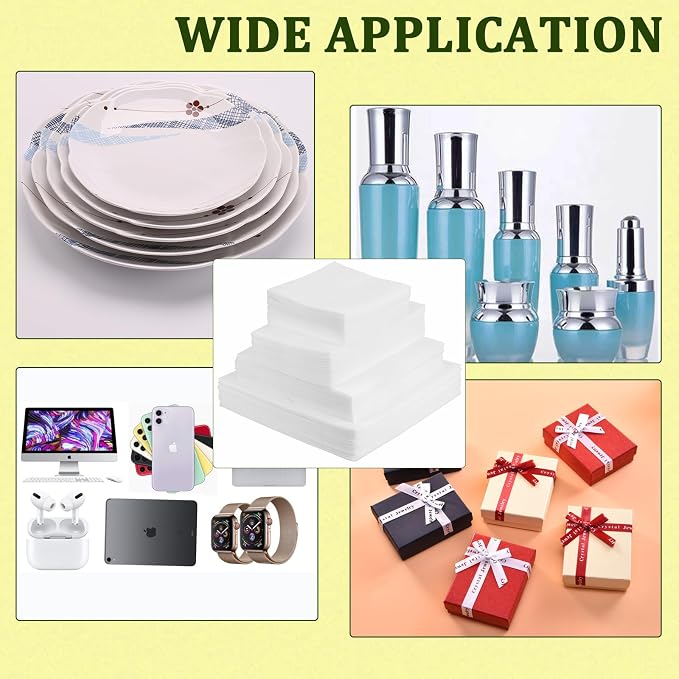 200PCS Cushion Foam Pouches, Moving Packaging Supplies