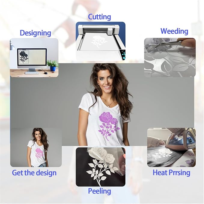 3D Puff Vinyl Heat Transfer 3 Sheets 12"x10"-Light Purple | Heat Transfer Puff