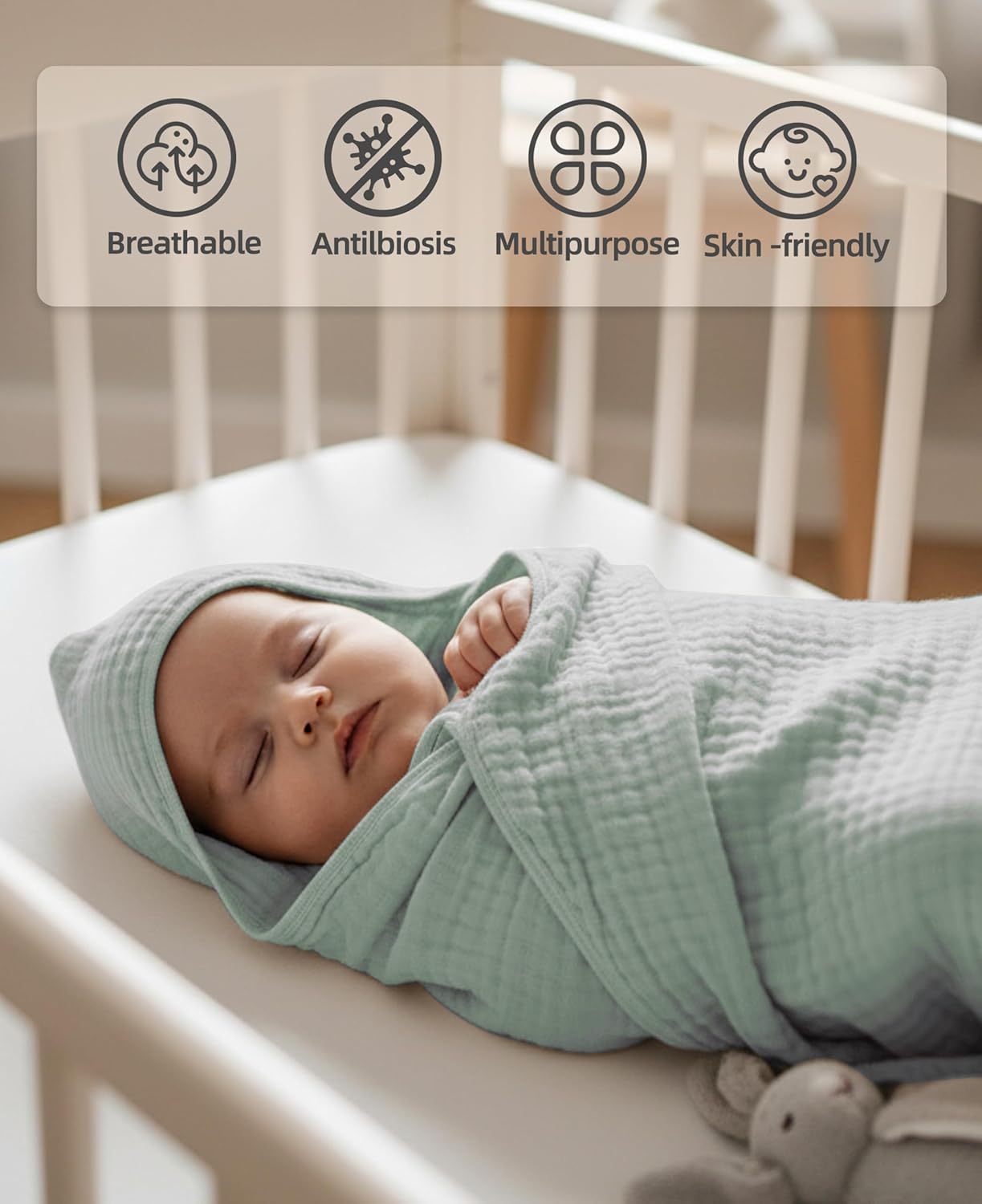 3-Pack Hooded Baby Towels for Newborn 100% Cotton Soft Babies Blanket Toddler and Kids Bath Towel Baby Essentials