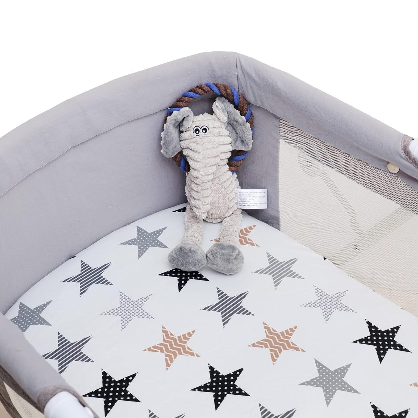 Onacosht Bassinet Sheets for Baby Boy and Girl, Stretchy Breathable Fitted Sheet Universal for Bassinet Cradle Hourglass Oval Rectangle Pad/Mattress, 4 Pack Stripes Dots Chevrons and Stars 