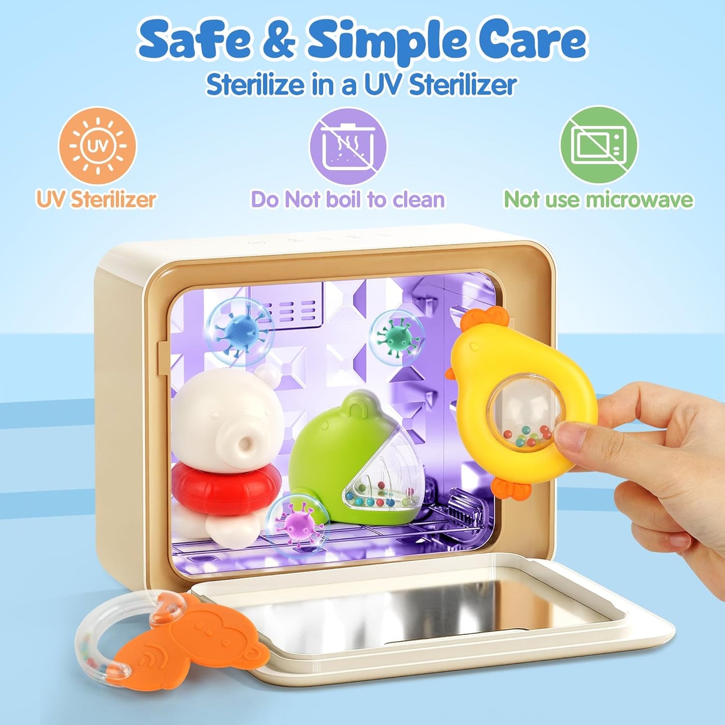 Baby Rattles 0-6 Months | Sensory Toys for Infants 3-6 Month, Wrist Rattle Socks, Foot Finder & Teething Toys | Newborn Toys Gift for Boys and Girls, Baby Shower Gifts Christmas Stocking Stuffers