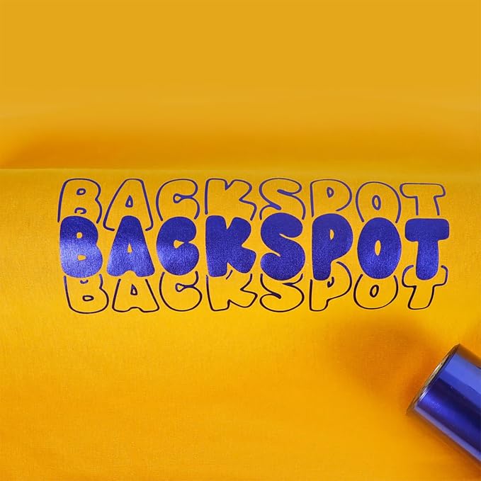 guangyintong Soft Metal Heat Transfer Vinyl Glossy Blue HTV Rolls, HTV Vinyl