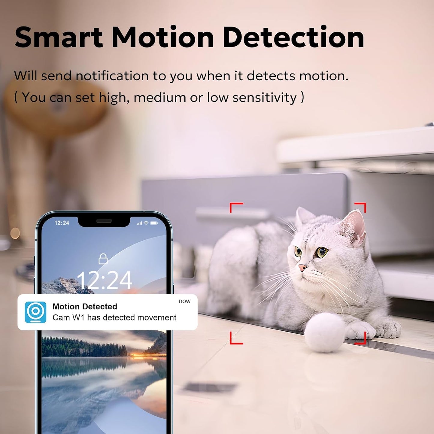 owltron Indoor Security Camera 5MP, 5GHz/2.4G WiFi Camera with IR Night Vision, Smart Home Security Cam with Motion Detection/Two Way Talk