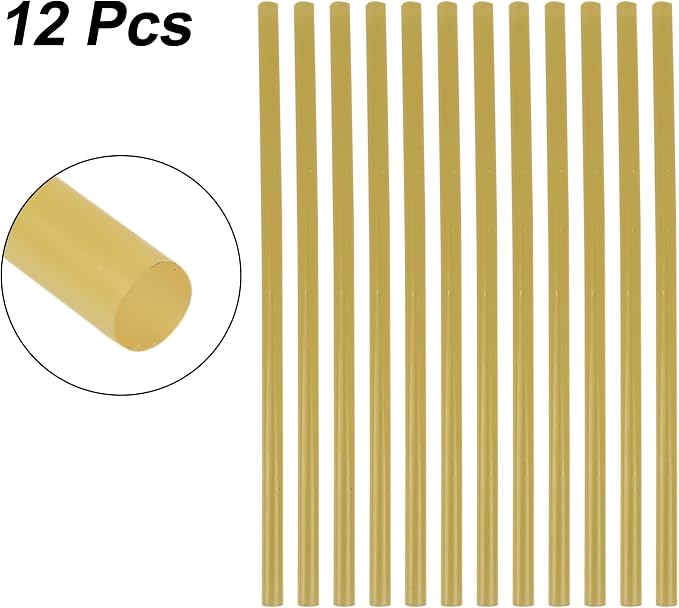 X AUTOHAUX 12 Pcs 7mm x 200mm Hot Glue Sticks Auto Body Paintless Dent Removal