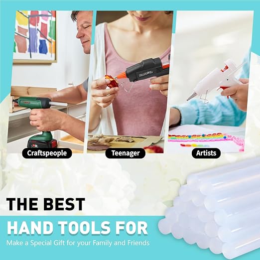 Phinus 36 Pack Mini Hot Glue Sticks, EVA Clear Glue Gun Sticks, Hot Glue Gun