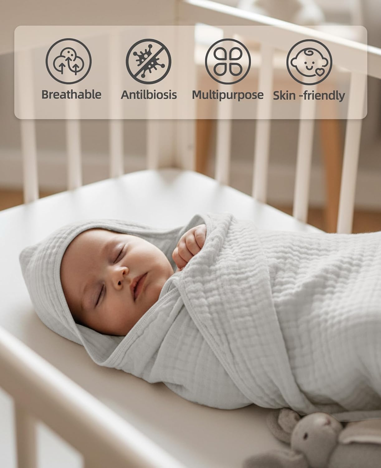 3-Pack Hooded Baby Towels for Newborn 100% Cotton Soft Babies Blanket Toddler and Kids Bath Towel Baby Essentials