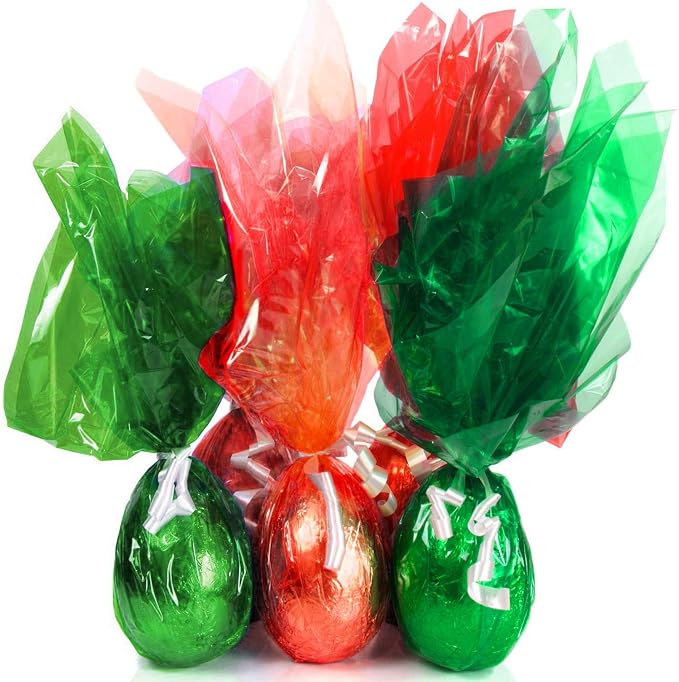 Outus 104 Pcs Colored Cellophane Sheets Cellophane Wrapping Paper