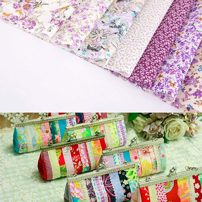 Colored Craft Felt Fabric Patchwork Cotton Sheets 50 Pieces 20 x 20cm