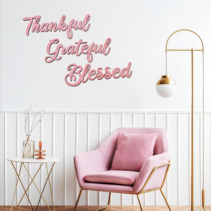 3 Pcs Thankful Grateful Blessed Wall Signs Thankful Grateful Blessed Signs