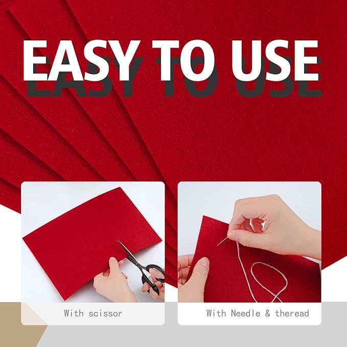 HaoFeiJH redFelt Fabric Sheets