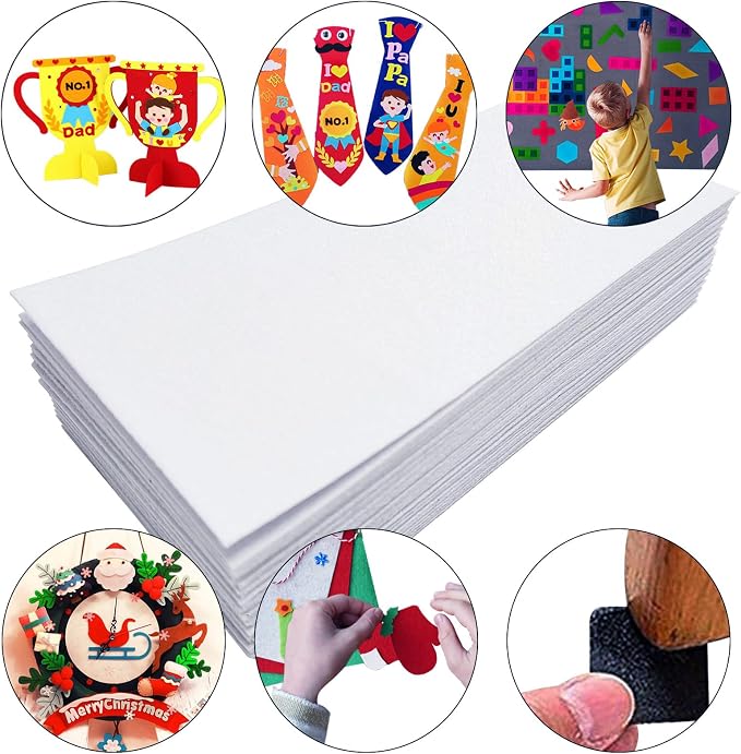 Jtnohx Self Adhesive Felt Sheets, Sticky Fabric Square