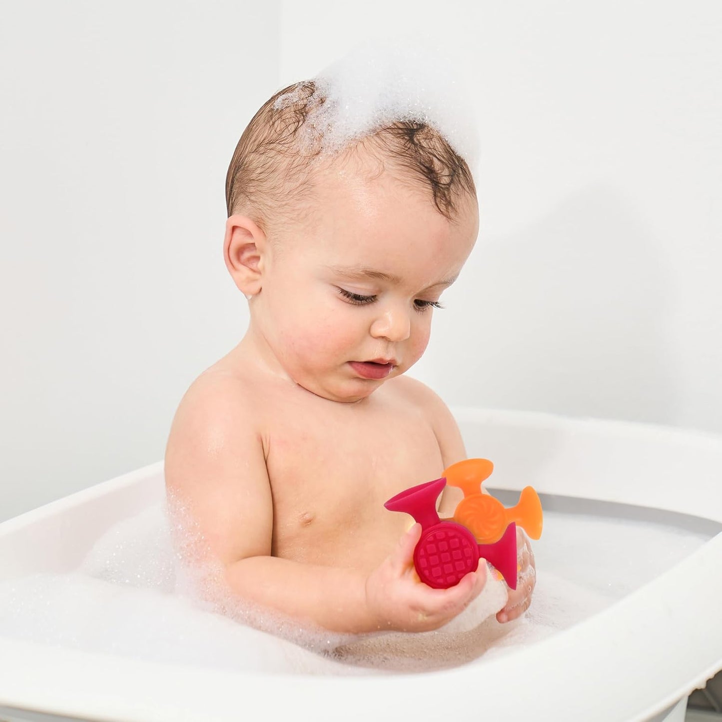 48 Pack Toddler Suction Cup Bath Toys for Kids Ages 1-3, Sensory Bath Toys for High Chair Car Window and Airplane Travel Essentials, Toddler Stocking Stuffers