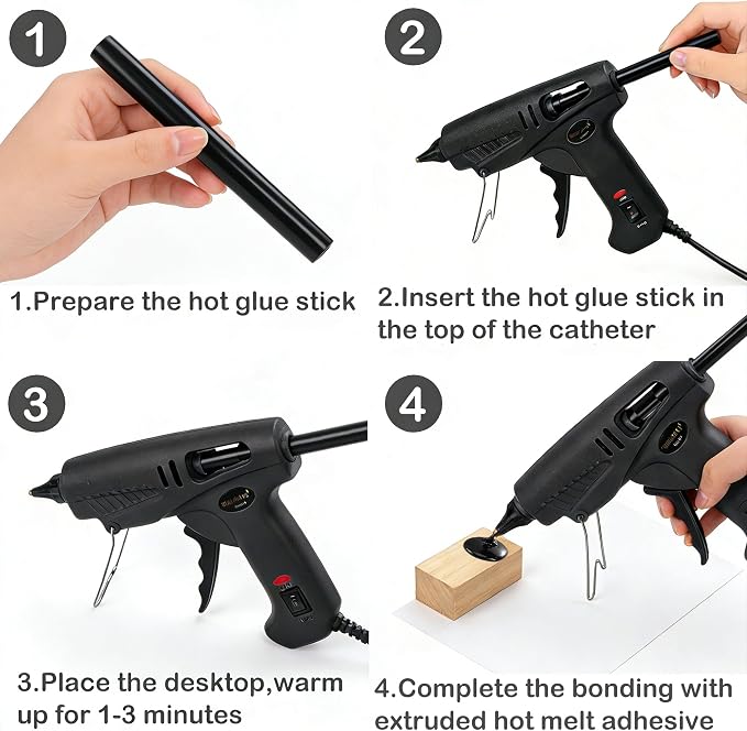 Hot Glue Gun Sticks: Black Full Size 0.43" X 7.9"