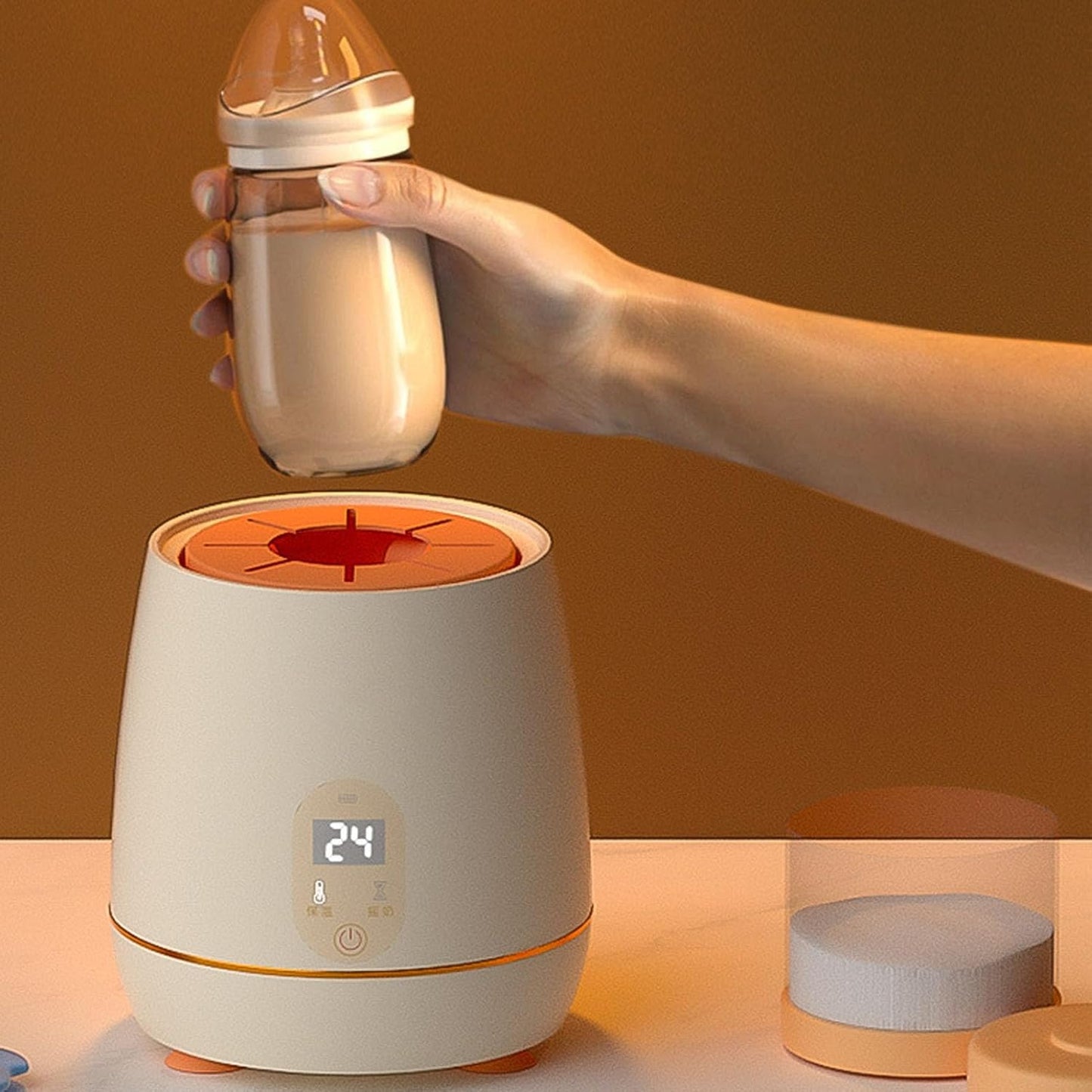 Bottle Warmer, Fast Bottle Warmer, Multifunctional Bottle Warmer, with Smart Temperature Control, Automatic Infant Bottle Shaker for All Bottles, Breastmilk or Formula
