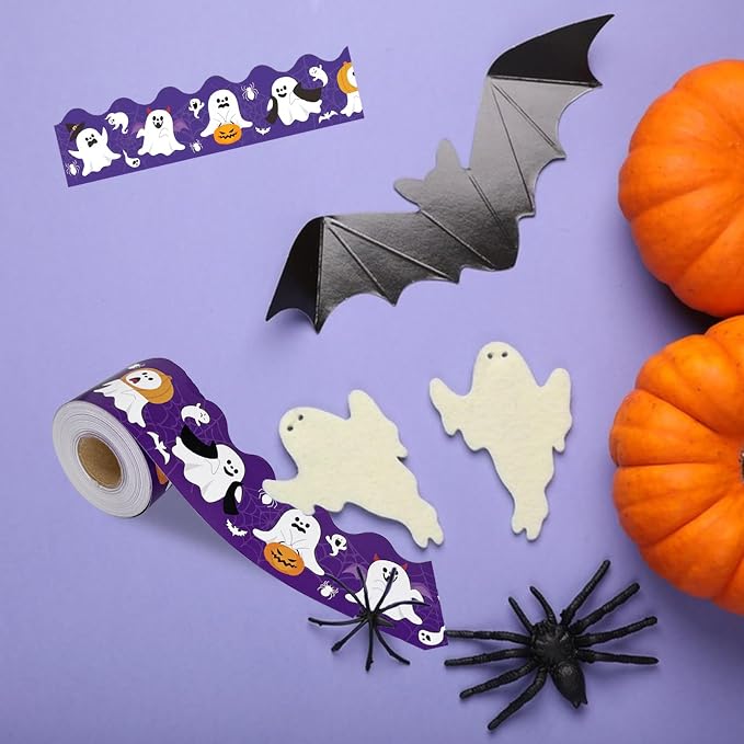 68.9 Feet Halloween Bulletin Board Borders,Scalloped Borders Bulletin Board